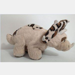 Ganz Triceratops Plush Stuffed Animal 12" long 7" High Dinosaur